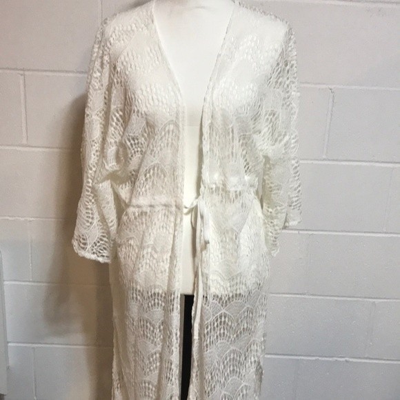 Lace Swim Suit Coverup 1 Size - Picture 1 of 6
